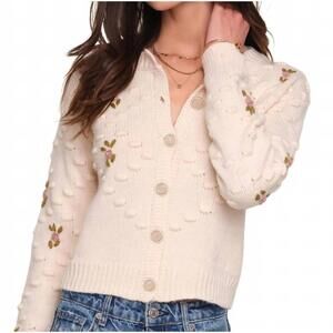 NEW HEARTLOOM orla cardigan in ivory